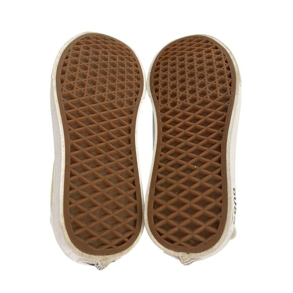 Vans Women's Size 6.5 Beige White Checkerboard Canvas Old Skool Sneakers - Picture 7 of 8